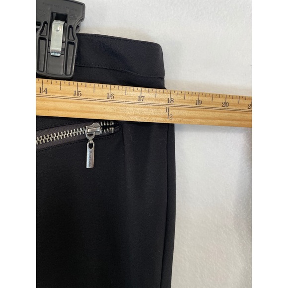 Bisou Bisou Black Women Pants Zippers Ankle Accents Career Casual Size 14 Black - Picture 7 of 10